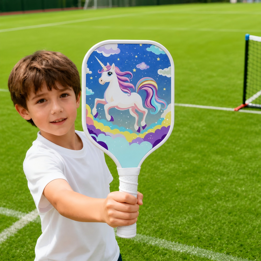 pickAway Kids Mini "My Little Pony" Pickleball Paddle – Lightweight 185g Fiberglass Racket for Children